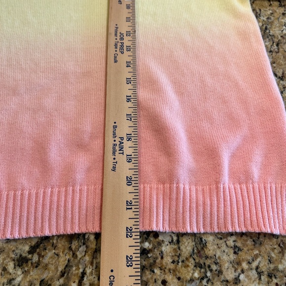 Cato Plus Size Dip Dye Ombre sunset Sweater - Picture 7 of 8